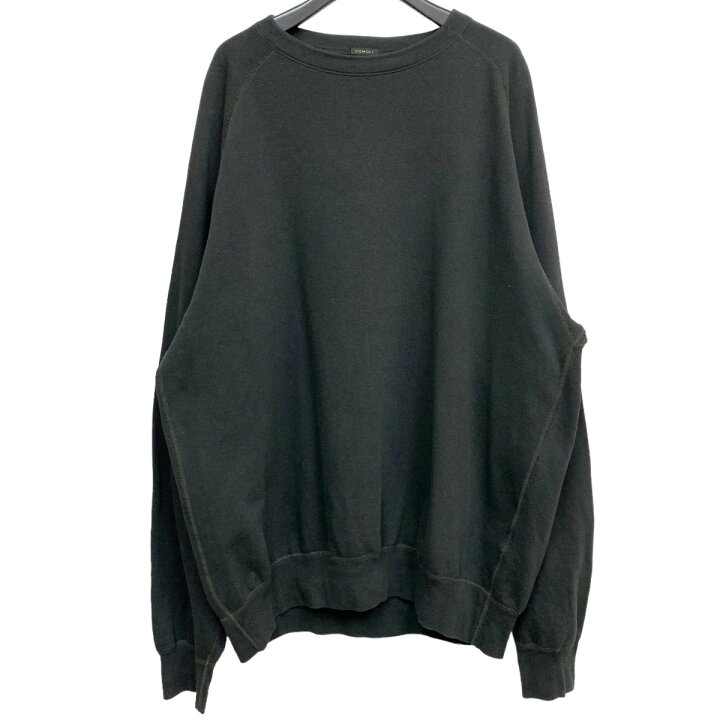 楽天市場】【中古】COMOLI 24SS 製品染 裏毛 クルーネック ブラック  