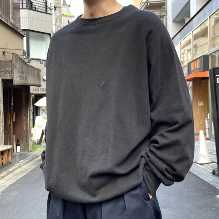 楽天市場】【中古】COMOLI 24SS 製品染 裏毛 クルーネック ブラック 