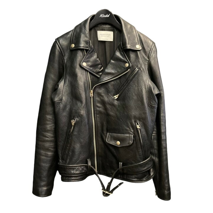 楽天市場】【中古】beautiful people ベルテッドライダースジャケット 