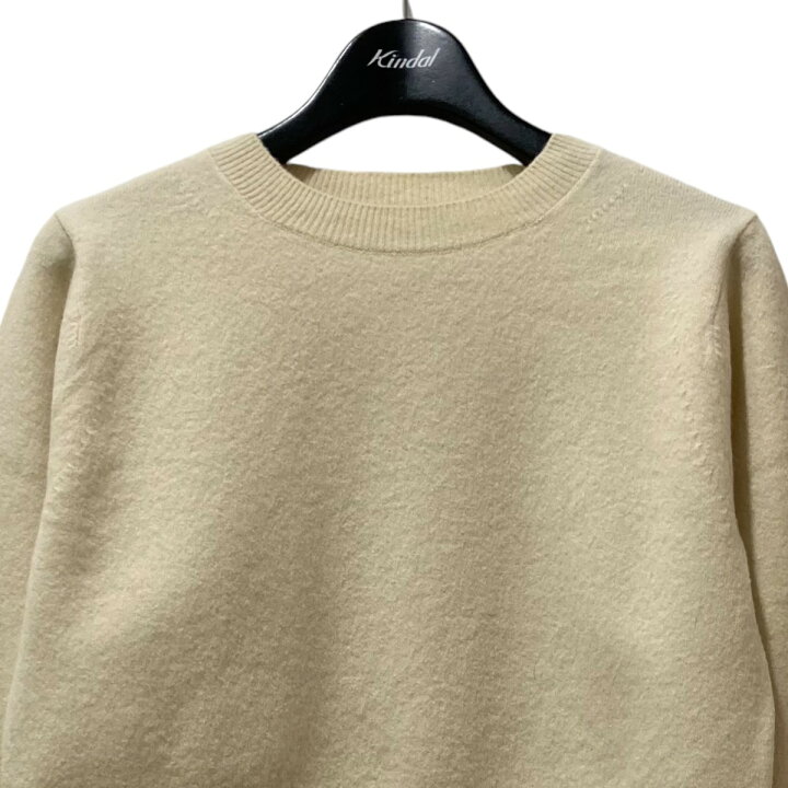 楽天市場】【中古】AURALEE FELTED WOOL KNIT SHORT クロップドクルー 