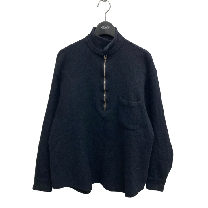 楽天市場】【中古】COMOLI 縮絨ウール ハーフジップシャツ ニット W03 