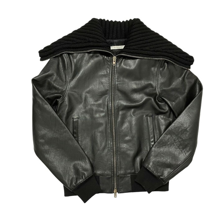 楽天市場】【中古】GIVENCHYレザージャケット 17W 0318 456 ブラック 
