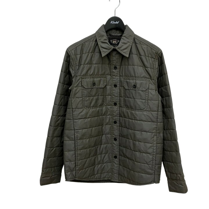 楽天市場】【中古】RRL ナイロンキルティングシャツ オリーブ サイズ  