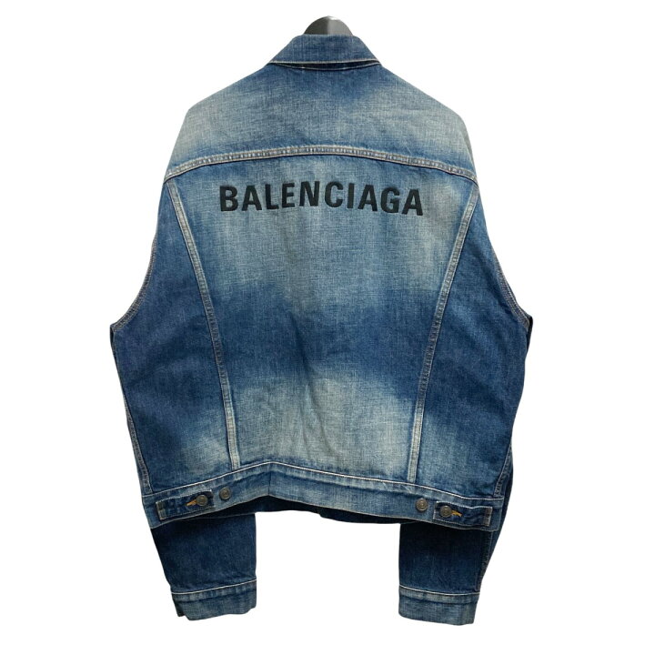 楽天市場】【中古】BALENCIAGA バックロゴ デニムジャケット 620728 