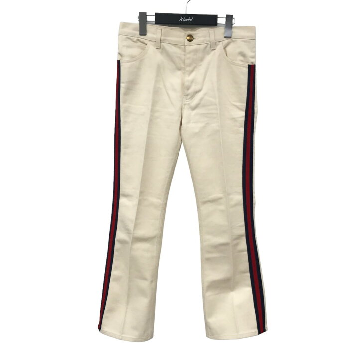 楽天市場】【中古】GUCCIサイドラインデニムパンツ 527630 アイボリー 