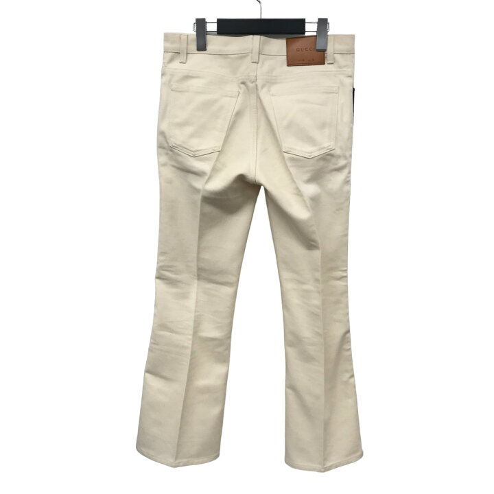 楽天市場】【中古】GUCCIサイドラインデニムパンツ 527630 アイボリー 