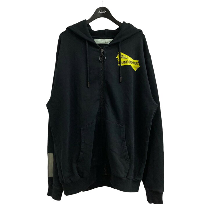 OFF-WHITE(オフホワイト) サイズ:XS 16AW 崩れ落ちる Patch Zip Hoodie 