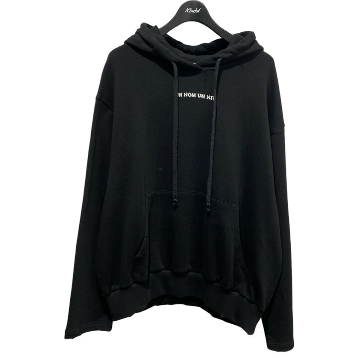 楽天市場】【中古】IH NOM UH NIT ダメージ加工 ロゴプリント パーカー 