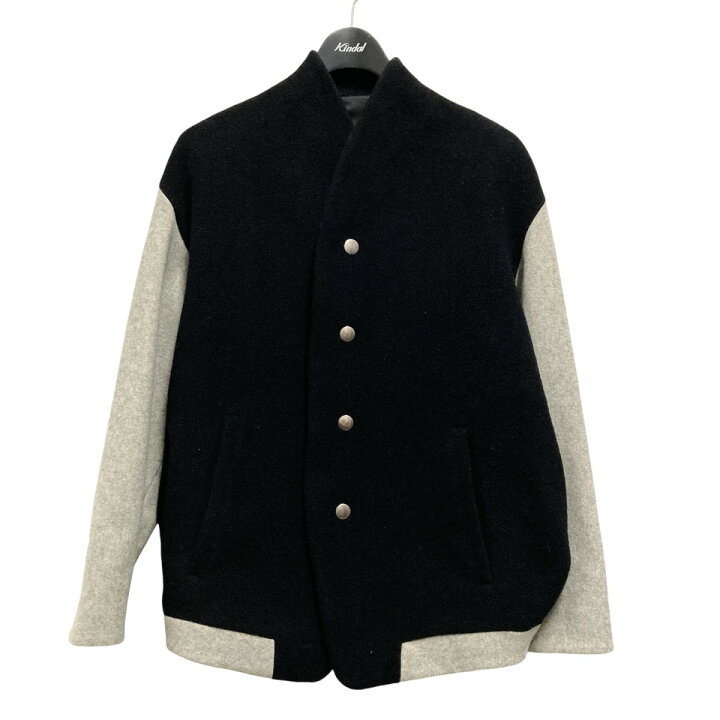 楽天市場】【中古】the sakakiカシミヤ混スタジャン ブラック×グレー  