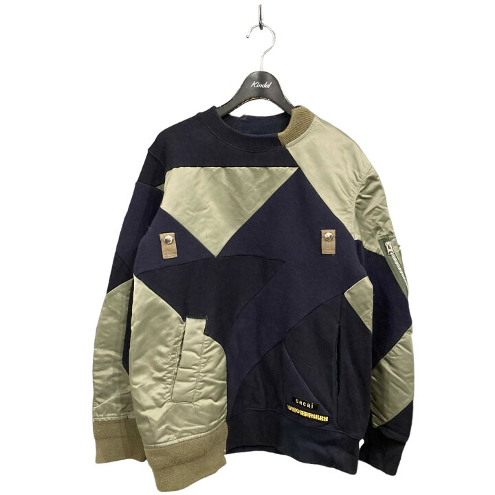 楽天市場】【中古】sacai ドッキングクルーネックスウェットトレーナー 