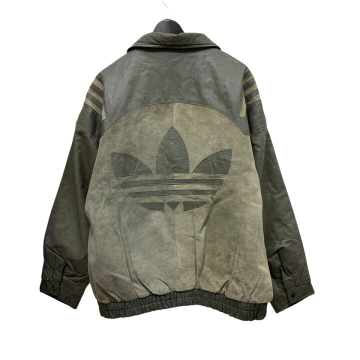 楽天市場】【中古】adidas 80s レザージャケット グレー サイズ：L 