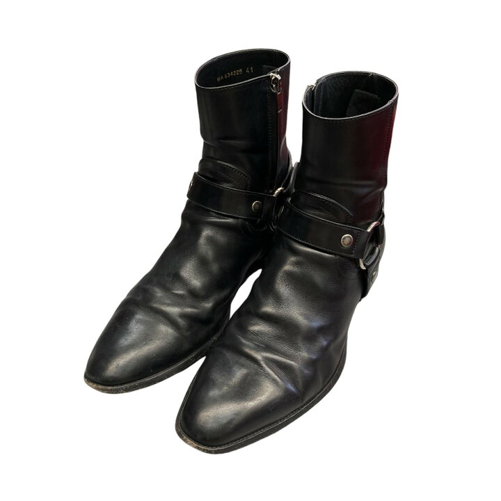 楽天市場】【中古】Saint Laurent Paris ポインテッドトゥベルトブーツ 