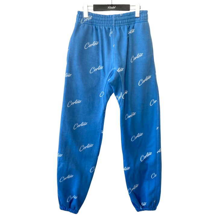 楽天市場】【中古】CORTEIZ 総柄 スウェットパンツ ブルー サイズ：S  