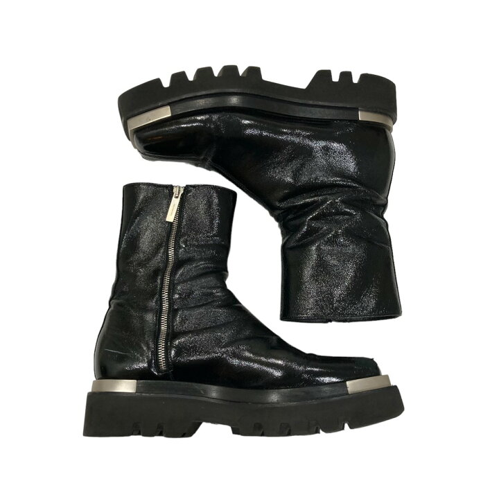 楽天市場】【中古】PETER DOエナメル加工コンバットブーツ ブラック 