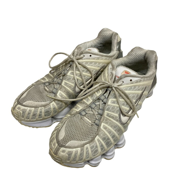 楽天市場】【中古】NIKE SHOX TL WHITE WHITE-METALLIC SILVER-MAX 