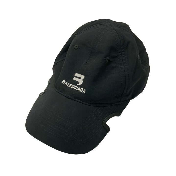 楽天市場】【中古】BALENCIAGA ロゴキャップ 704102 459B1 ブラック 