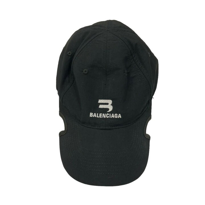 楽天市場】【中古】BALENCIAGA ロゴキャップ 704102 459B1 ブラック 