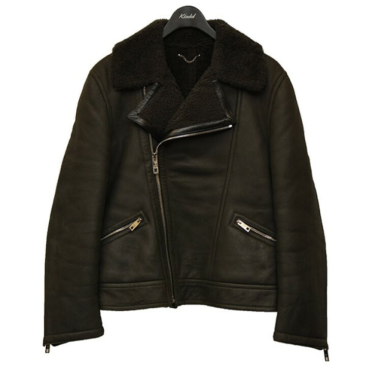楽天市場】【中古】LOUIS VUITTONムートンライダースジャケット レザー 