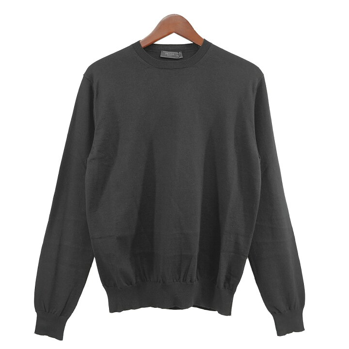 楽天市場】【中古】PRADA23AW コットン ニット セーター ブラック 