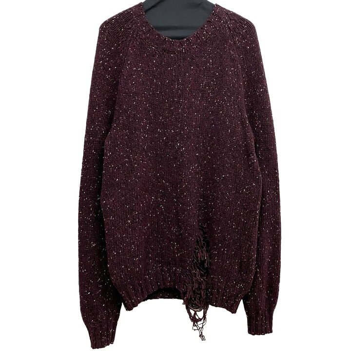 楽天市場】【中古】Maison Margiela10 19AW Destroyed Crew Neck Knit 