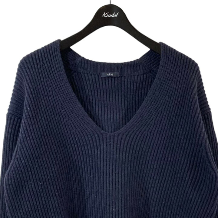 楽天市場】【中古】YLEVE22AW Vネックニット 170-2260061 ネイビー 