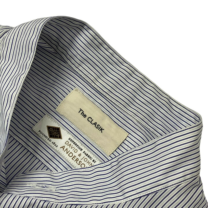 楽天市場】【中古】The CLASIK COLLARLESS SHIRT バンドカラーシャツ 