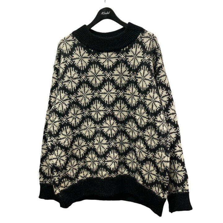 楽天市場】【中古】DRIES VAN NOTEN ノルディック柄ニット ブラック  