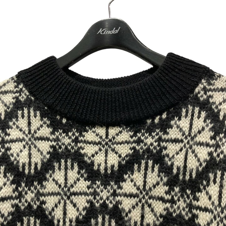 楽天市場】【中古】DRIES VAN NOTEN ノルディック柄ニット ブラック 
