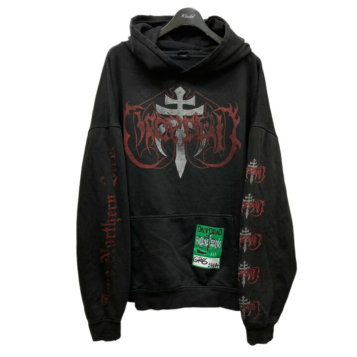 楽天市場】【中古】DROPDEAD ダメージ加工パーカー ブラック サイズ 
