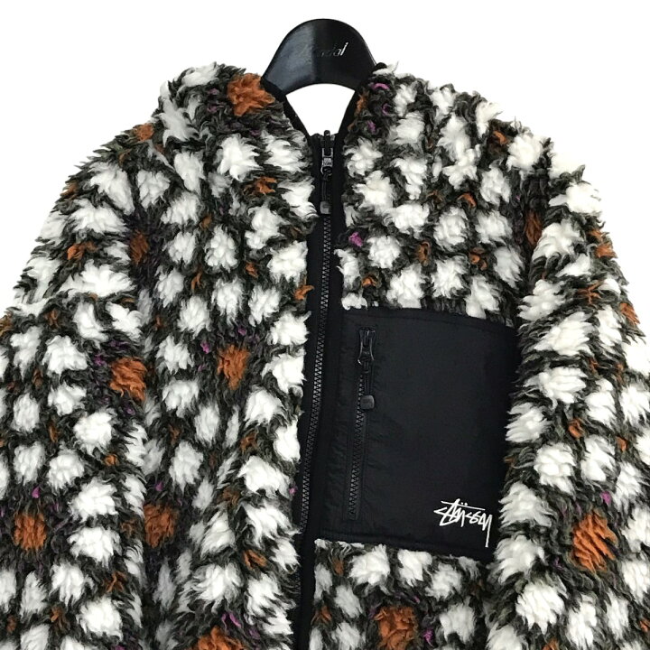 楽天市場】【中古】stussy「Pattern Sherpa Jacket」 リバーシブルボア 