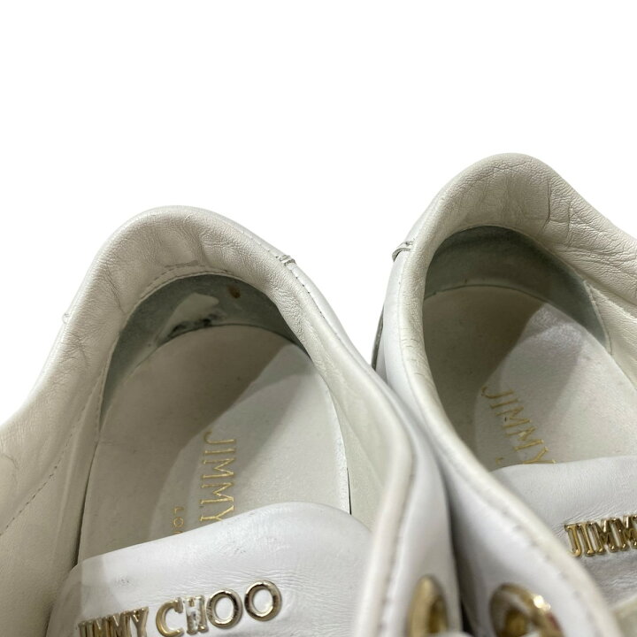 楽天市場】【中古】JIMMY CHOO ベルクロスニーカー ホワイト サイズ 