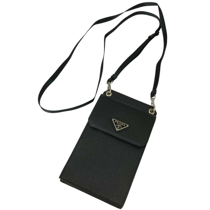 楽天市場】【中古】PRADA サフィアーノスマホショルダーポーチ 