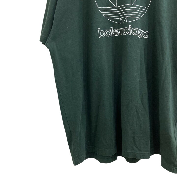楽天市場】【中古】BALENCIAGA××adidas ロゴ刺繍Tシャツ 723976 