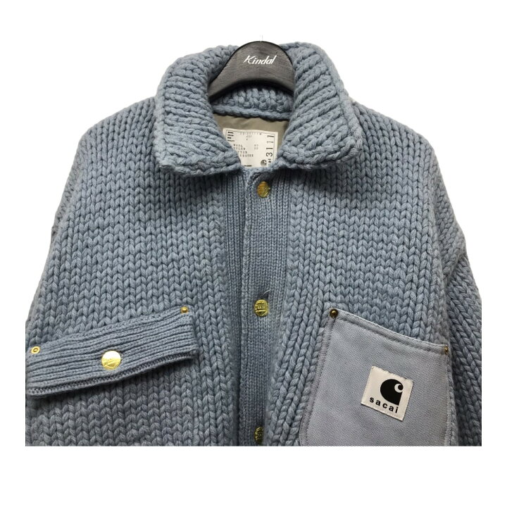 楽天市場】【中古】SACAI×CARHARTT 23AW「Knit Jacket Michigan 