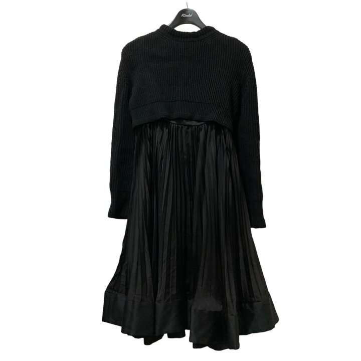 楽天市場】【中古】sacai WOOL KNIT DRESS ニット切替プリーツ  
