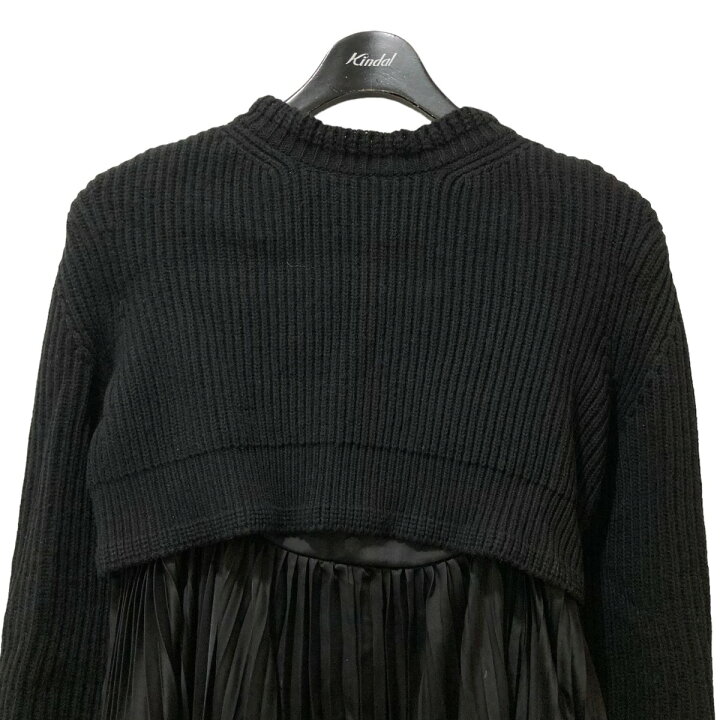 楽天市場】【中古】sacai WOOL KNIT DRESS ニット切替プリーツ 