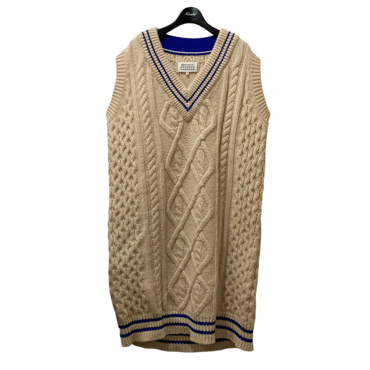 楽天市場】【中古】Maison Margiela チルデンケーブルニットベスト 