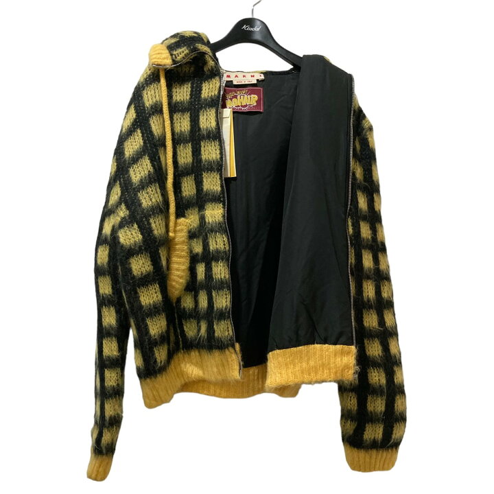楽天市場】【中古】MARNI チェックフーデッドカーディガン  