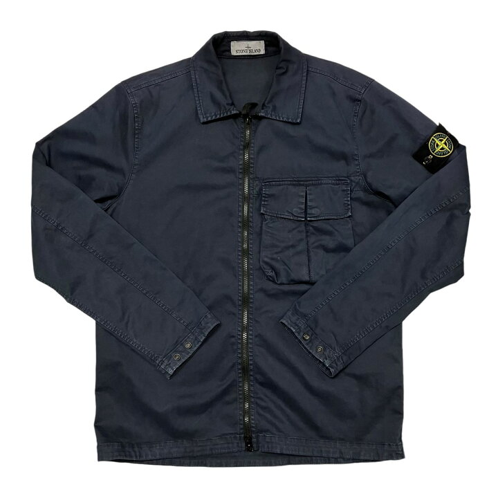 楽天市場】【中古】STONE ISLAND シャツジャケット 781510304 ネイビー  
