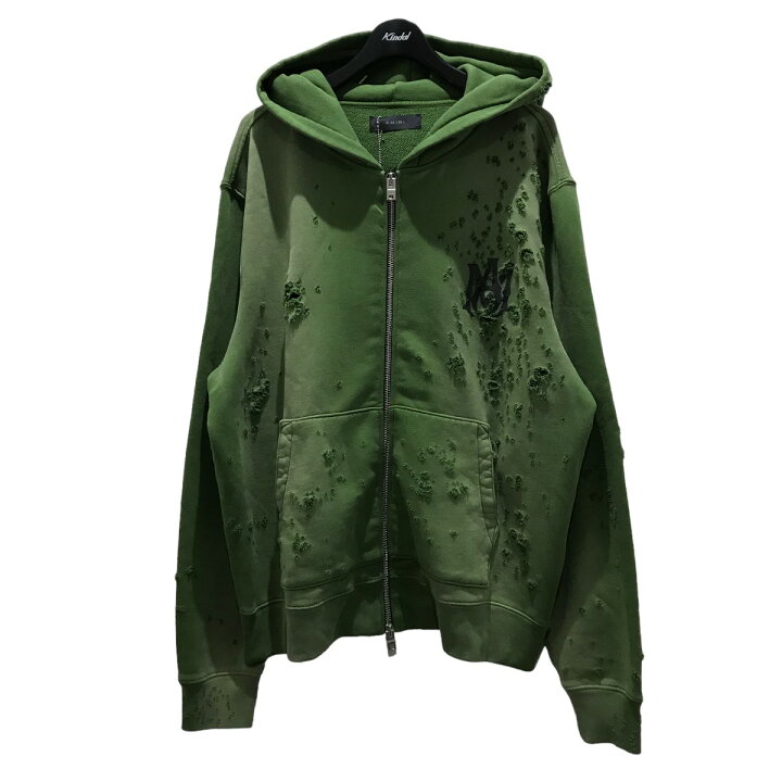 楽天市場】【中古】AMIRI ショットガン加工 ジップパーカー 