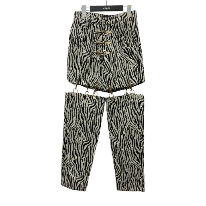 楽天市場】【中古】M．Y．O．B． NYC ゼブラパンツ グレー×ブラック  