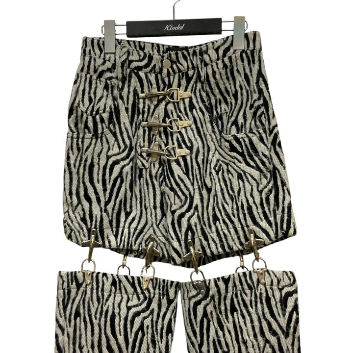 楽天市場】【中古】M．Y．O．B． NYC ゼブラパンツ グレー×ブラック 