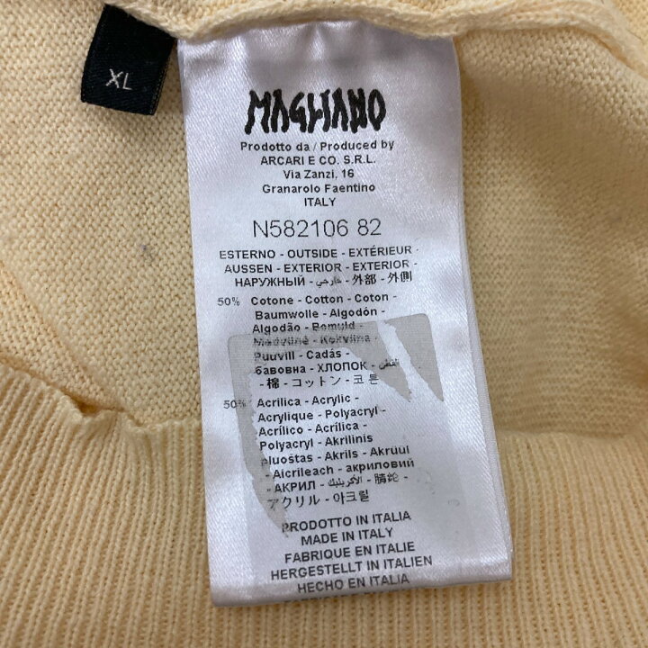 楽天市場】【中古】MAGLIANOニットカーディガン N582106 82 イエロー 