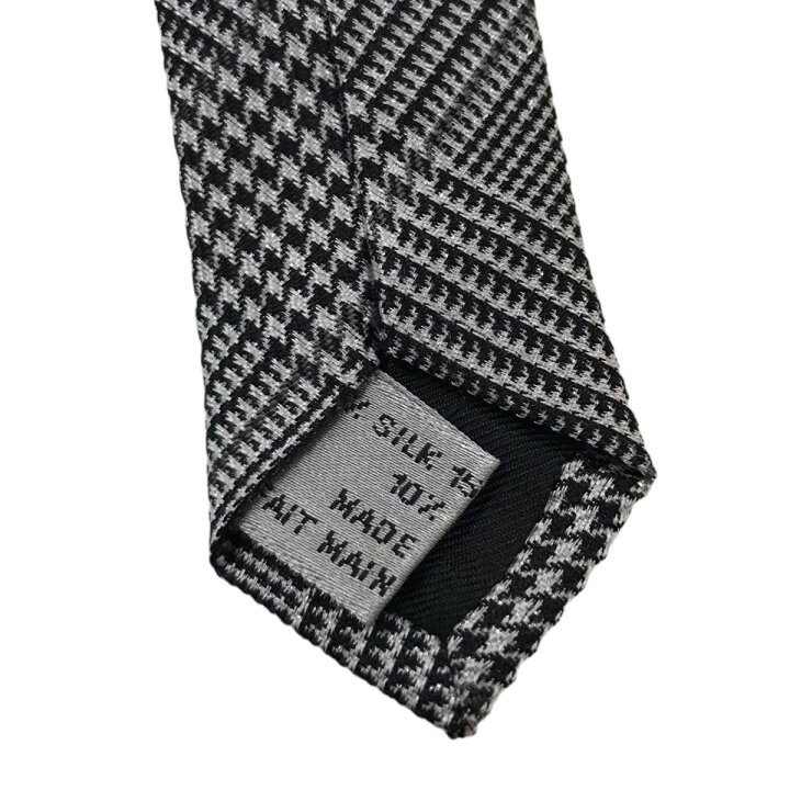 楽天市場】【中古】DIOR シルク混グレンチェックネクタイ グレー 