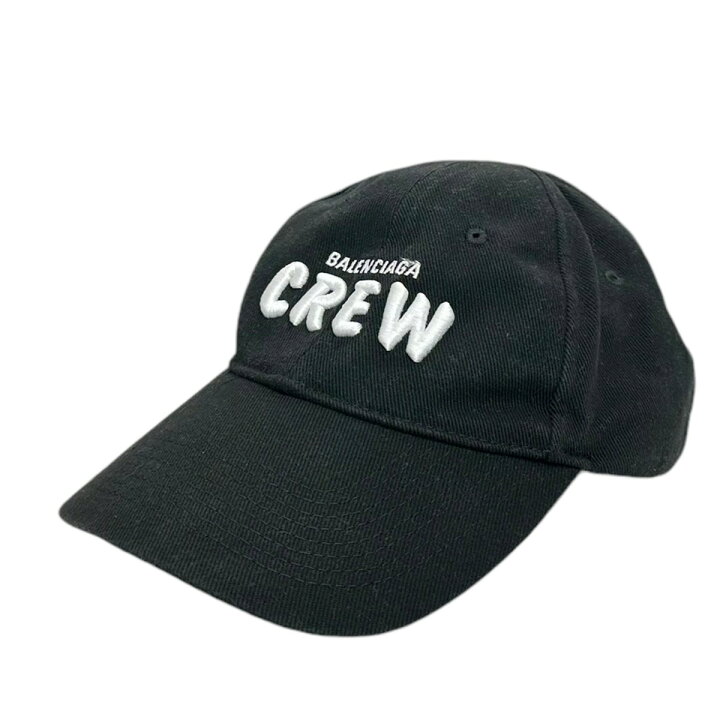楽天市場】【中古】BALENCIAGA Crew ベースボールキャップ ブラック 