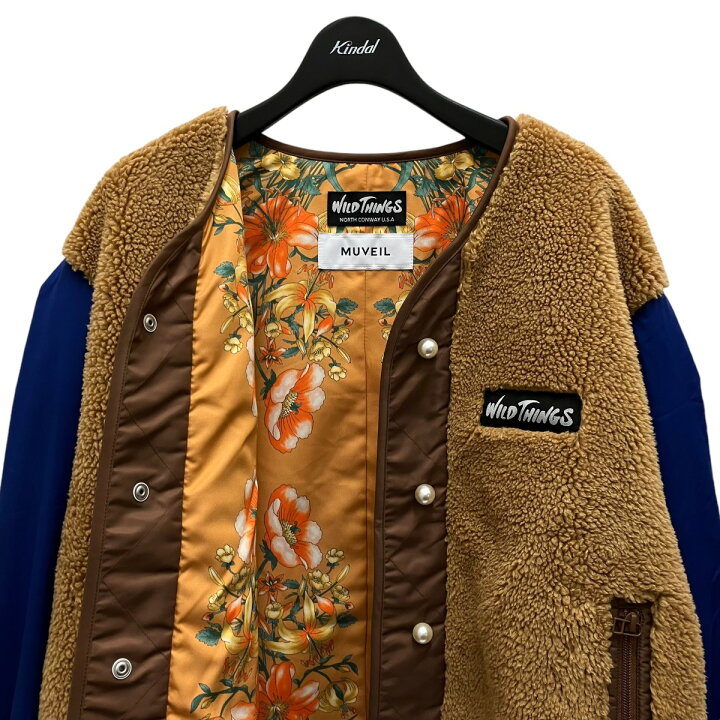 楽天市場】【中古】MUVEIL×WILD THINGS ボアジャケット WT22412SN MV 