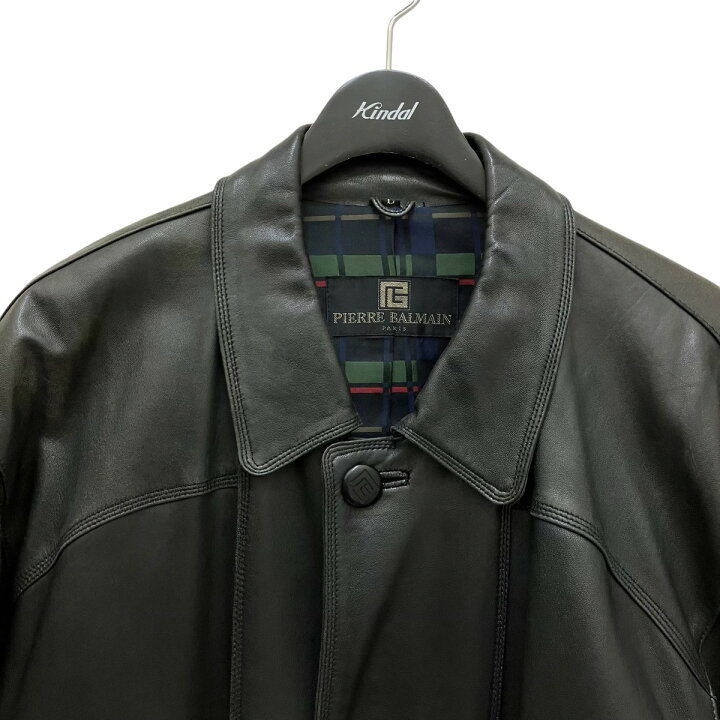 楽天市場】【中古】PIERRE BALMAIN レザージャケット 6103 ブラック 