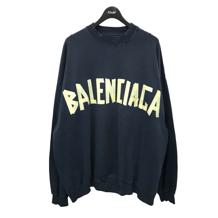 楽天市場】【中古】BALENCIAGA 23AW Tape Type Sweatshirt USED加工  