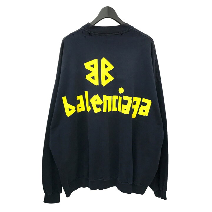 楽天市場】【中古】BALENCIAGA 23AW Tape Type Sweatshirt USED加工  