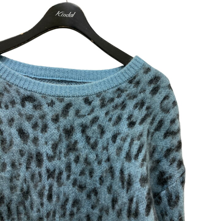 楽天市場】【中古】WACKO MARIA モヘア混レオパード柄ニット ブルー 